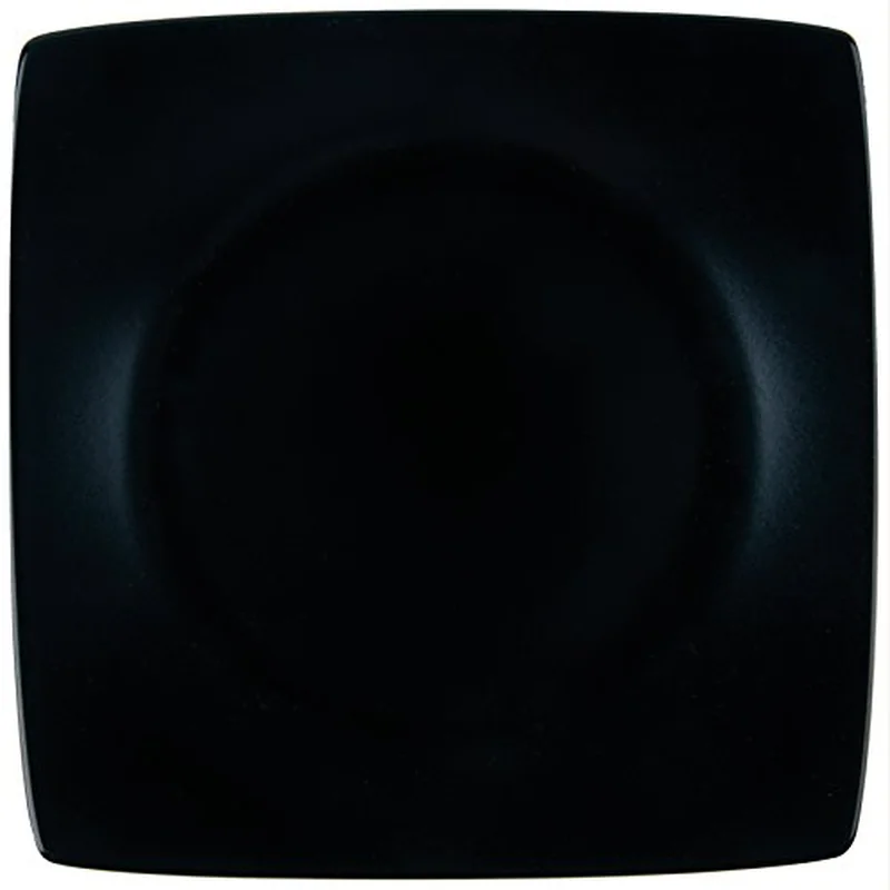 Assiette plate céramique noire